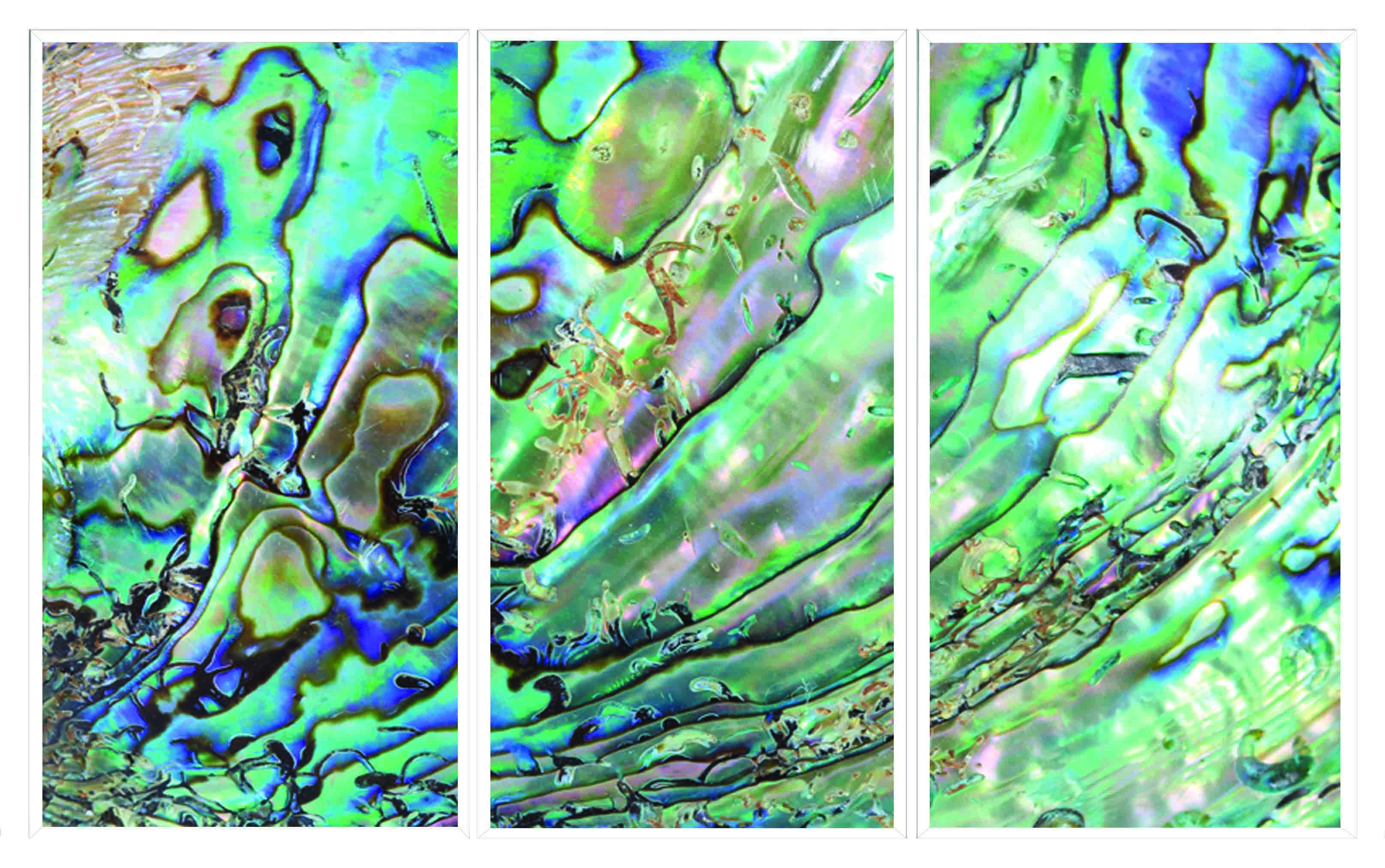 ASG425 Wall décor art printed on glass abstract set of 3